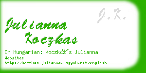 julianna koczkas business card